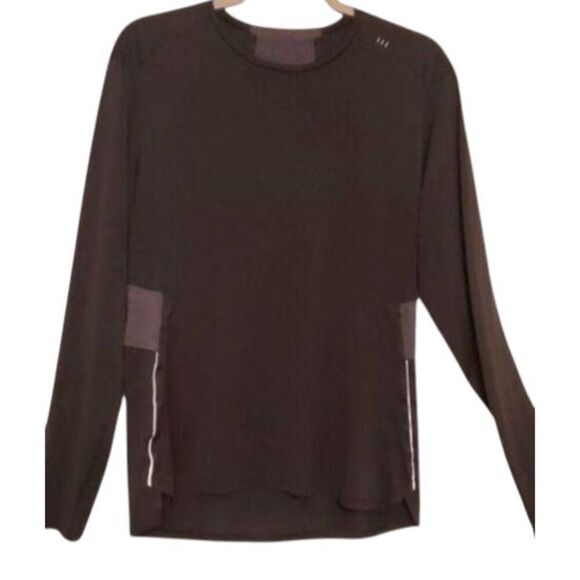 LULULEMON ATHLETICA Fast Free Long Sleeve in Black/Obsidian Size Medium - Picture 4 of 5